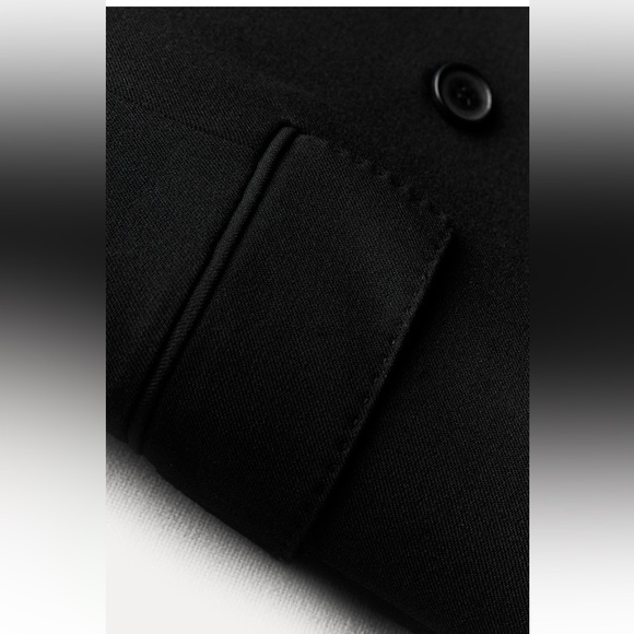 Zara Tailored Double Breasted Coat Black ZW COLLECTION size XS NWT - Picture 11 of 16